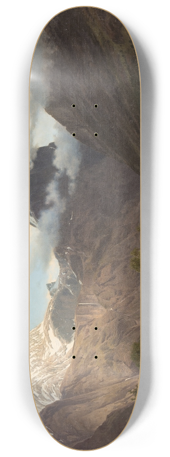 Johan Fredrik Eckersberg - Landscape from Romsdalen 8.25 inch art skate deck