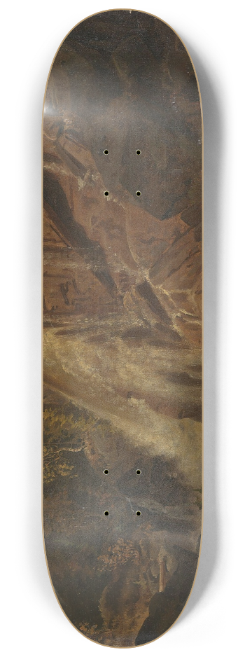 Johan Fredrik Eckersberg - Norwegian Landscape 8.25 inch art skate deck