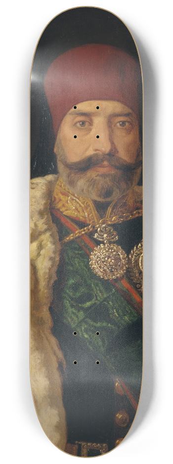 Johan Fredrik Hckert - The Bey of Tunis, Sid Muhammed Es Sadok 8.25 inch art skate deck