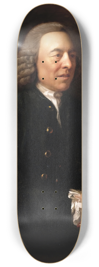 Johan Joseph Zoffany - Portrait of Benjamin Stillingfleet 8.25 inch art skate deck