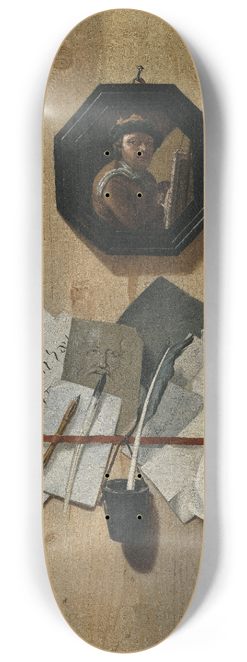 Johan Klopper - Trompe loeil 8.25 inch art skate deck