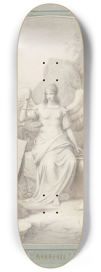 Johan Ludvig Lund - Nornerne 8.25 inch art skate deck