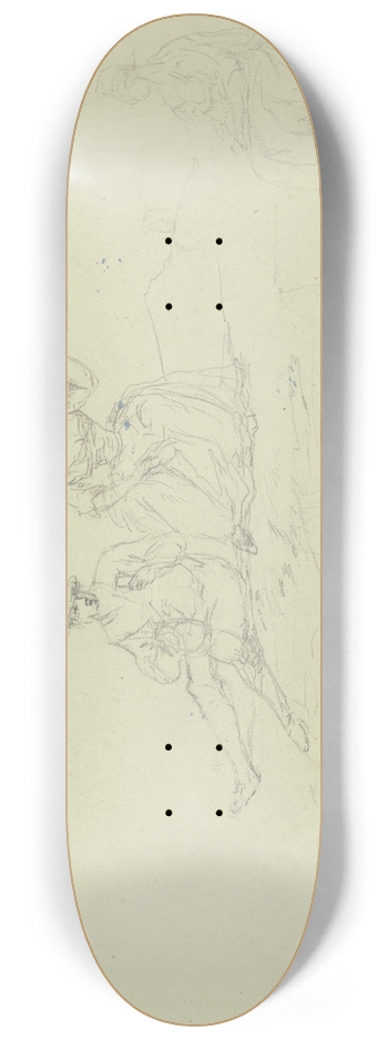 Johann Andreas Herrlein - Lying figures 8.25 inch art skate deck