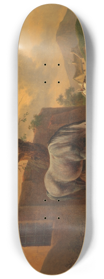 Johann Baptist Dallinger von Dalling - Horses 8.25 inch art skate deck