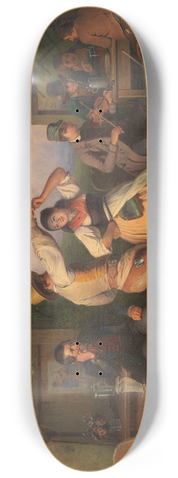 Johann Baptist Wengler - Tanzendes Paar 8.25 inch art skate deck