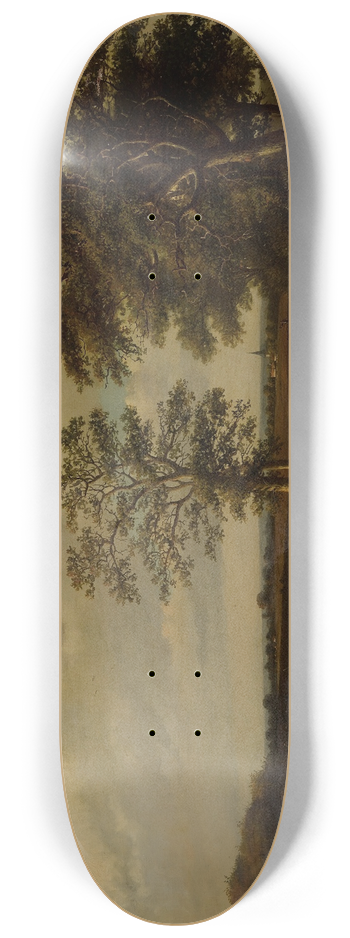 Johann Bernhard Klombeck - After the Hunt 8.25 inch art skate deck