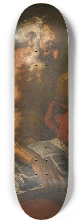 Johann Carl Loth - Saint Jerome 8.25 inch art skate deck