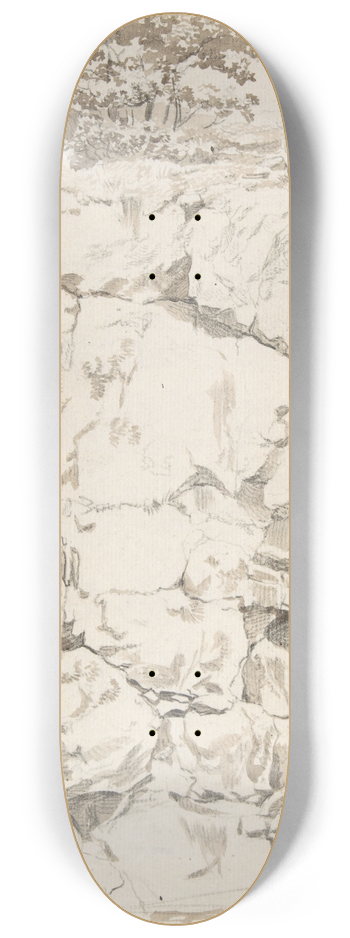 Johann Christian Reinhart - Rocky Cliff 8.25 inch art skate deck