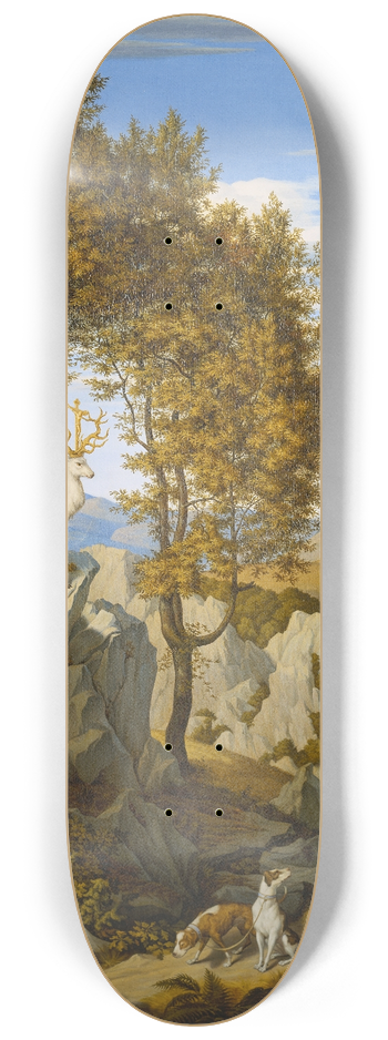 Johann David Passavant - St. Hubertus 8.25 inch art skate deck