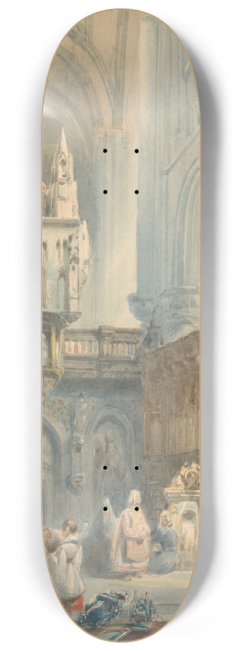 Johannes Bosboom - Kerkinterieur 8.25 inch art skate deck
