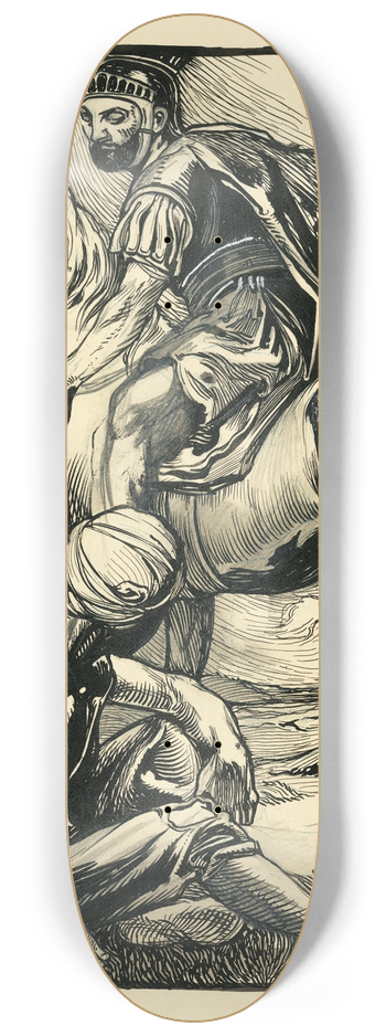 Johannes Josephus Aarts - St Martin and the beggar 8.25 inch art skate deck