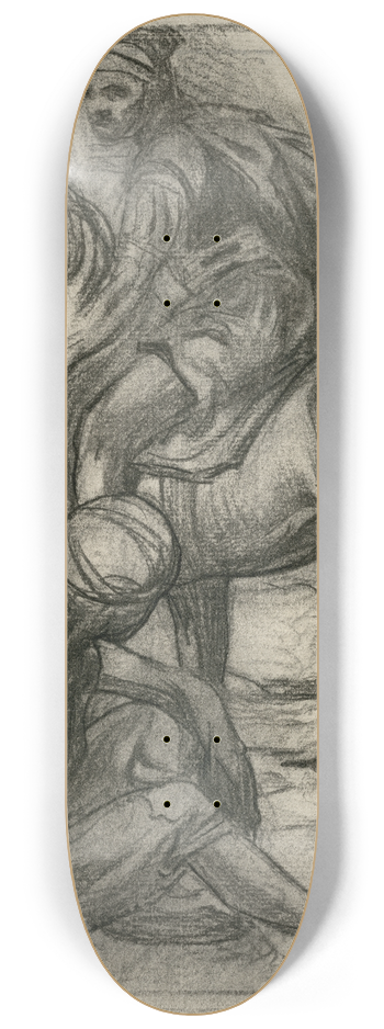 Johannes Josephus Aarts - St Martin and the beggar 8.25 inch art skate deck