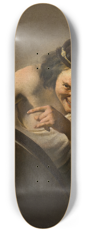 Johannes Paulus Moreelse - Democritus,the Laughing Philosopher 8.25 inch art skate deck