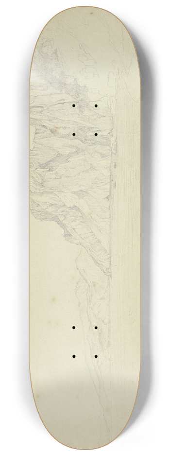 Johannes Thomas - Rocky coast of Capri 8.25 inch art skate deck