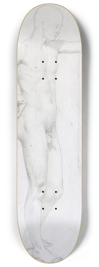 Johann Evangelist Scheffer von Leonhardshoff - Handsome Boy 8.25 inch art skate deck