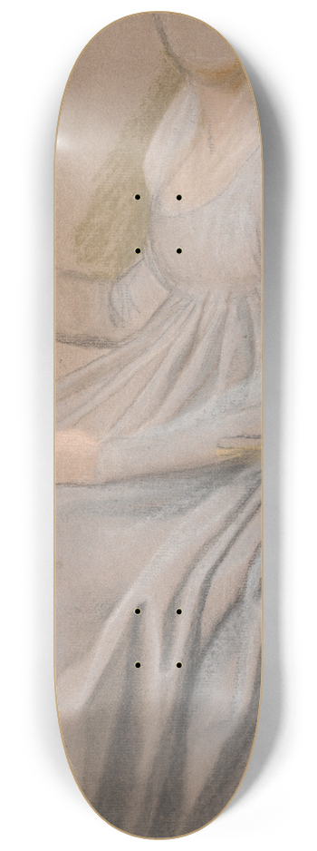 Jens Juel - Dragtstudie til portrttet af grevinde Agnete Marie Rosencrone 8.25 inch art skate deck