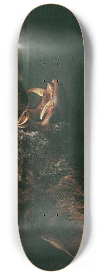 Johann Georg de Hamilton - Wildschweinstillleben 8.25 inch art skate deck