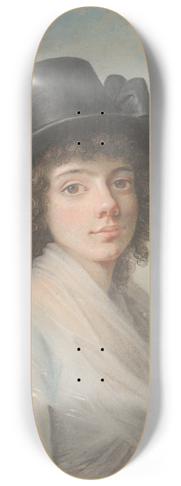 Jens Juel - Portrait of Petronella Cornelia Rmeling 8.25 inch art skate deck