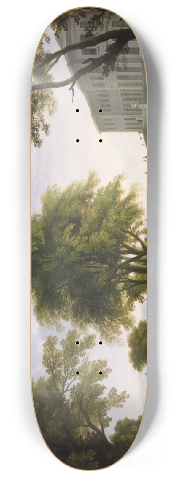 Jeremiah Hodges Mulcahy - A Landscape with Curragh Chase, County Limerick 8.25 inch art skate deck