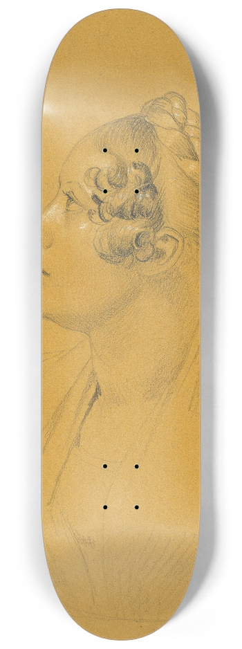Johann Peter Krafft - Frau Steger 8.25 inch art skate deck