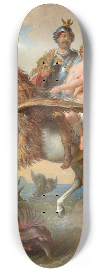 Johann Peter Krafft - Rdiger und Angelica 8.25 inch art skate deck