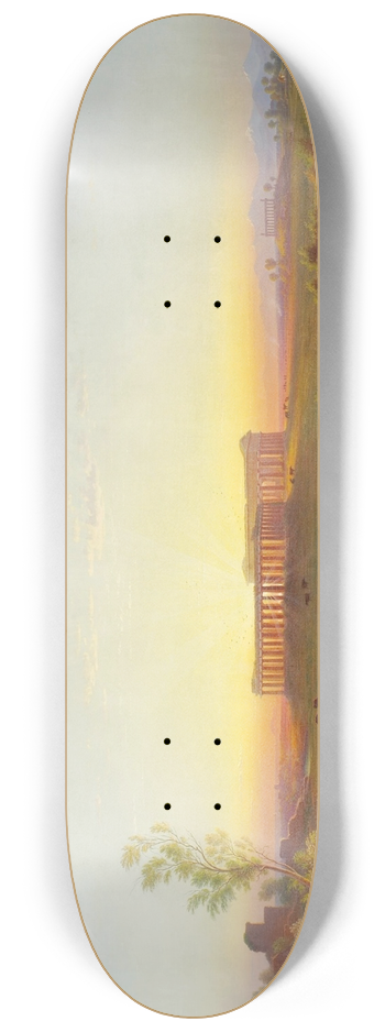 Johann-Rudolf Bhlmann - Vue de Paestum 8.25 inch art skate deck