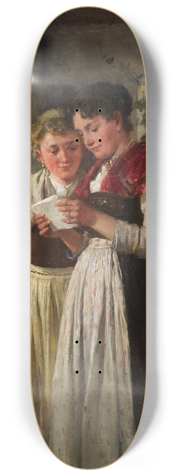 Johann Sperl - Der Liebesbrief 8.25 inch art skate deck