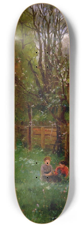 Johann Sperl - Obstbaumgarten im Frhling 8.25 inch art skate deck