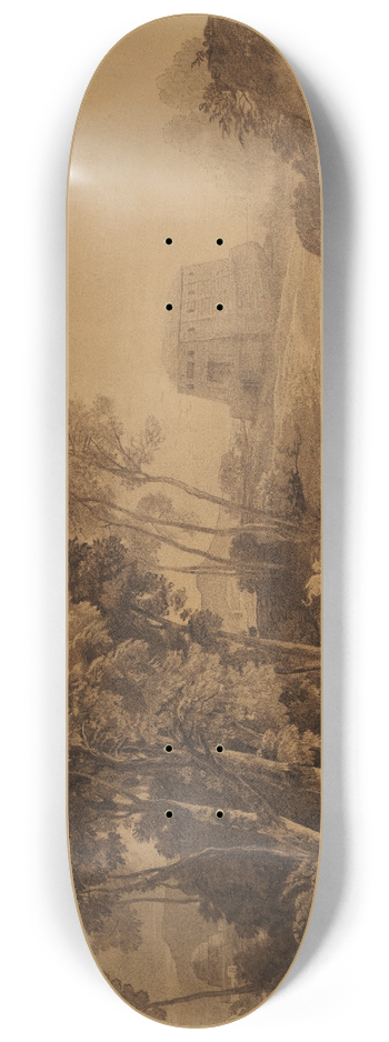 Johann Wilhelm Schirmer - Die Arche Noahs (1. Mose 6, 13ff) 8.25 inch art skate deck