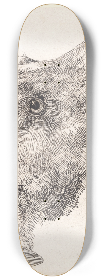 Johan Thomas Lundbye - Hundehoved, Snip 8.25 inch art skate deck