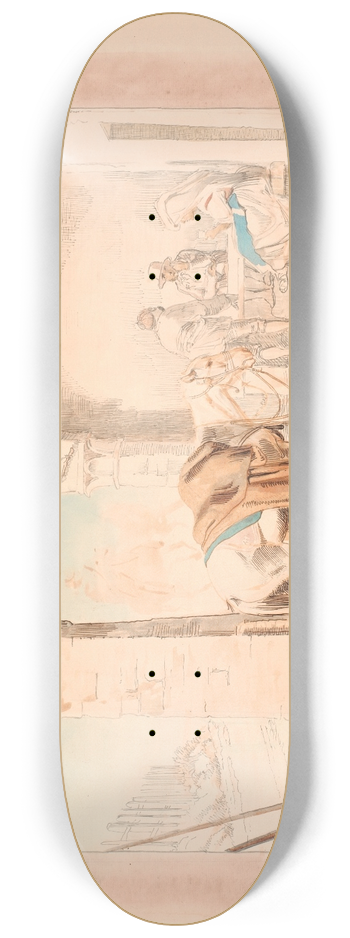 Johan Thomas Lundbye - Scene fra et osteri 8.25 inch art skate deck