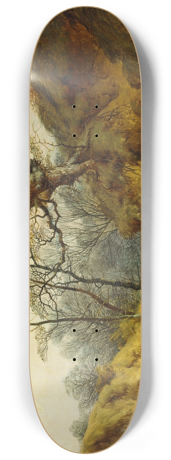 John Berney Ladbrooke - Crown Point, Whitlingham, near Norwich 8.25 inch art skate deck