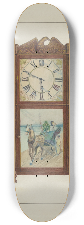 John B. Moll - Mantle Clock 8.25 inch art skate deck
