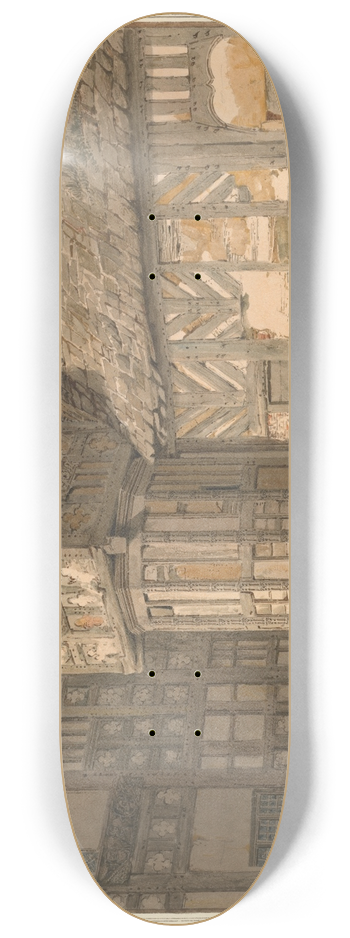 John Buckler - Samlesbury hall: Lancashire 8.25 inch art skate deck