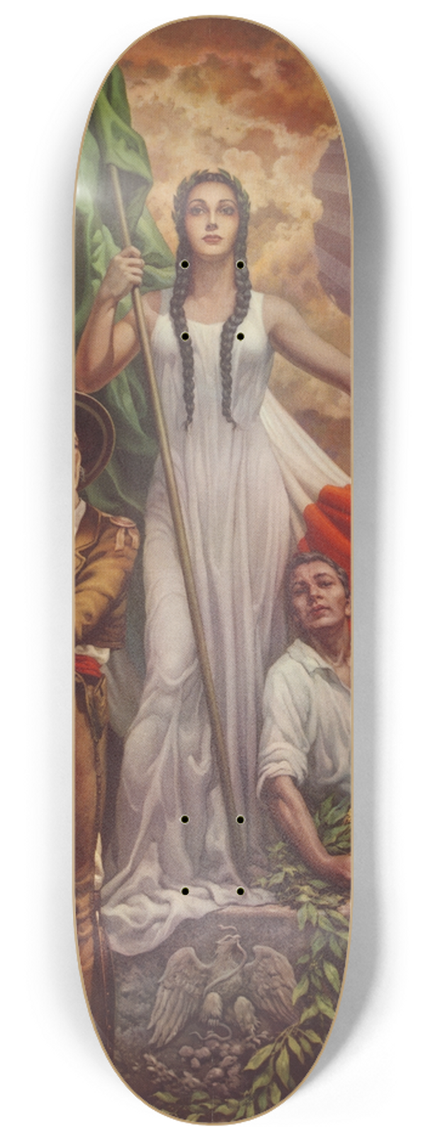 Jess Helguera - Patria Mexicana 8.25 inch art skate deck
