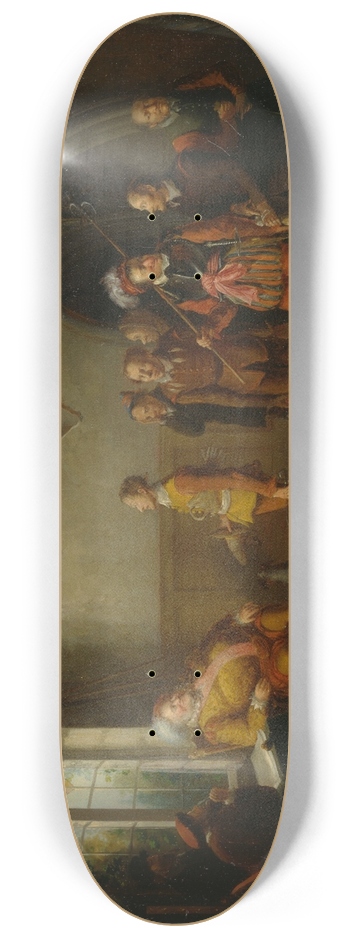 John Cawse - Falstaff and the recruits, from Henry IV, Part II 8.25 inch art skate deck