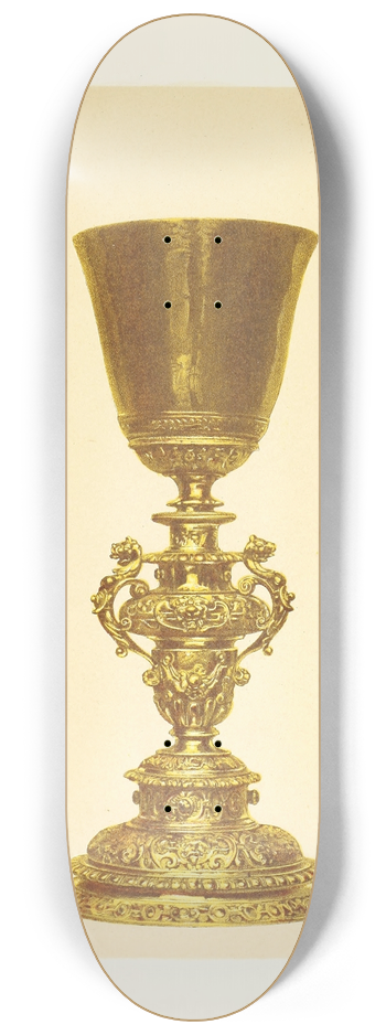 John Charles Robinson - Ancient Gilded Chalice 8.25 inch art skate deck