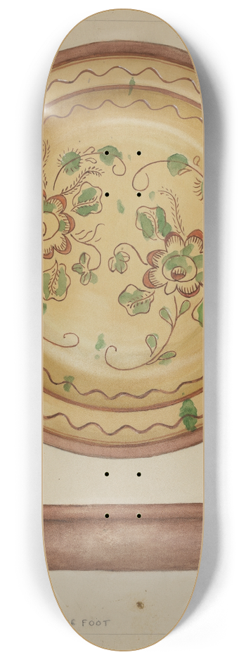 Jessica Price - Pa. German Dish 8.25 inch art skate deck