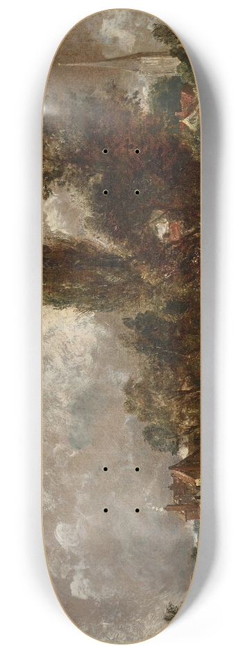 John Constable - Harnham Bridge, Salisbury 8.25 inch art skate deck