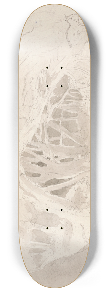 John Constable - Helmingham- The Silent Pool 8.25 inch art skate deck
