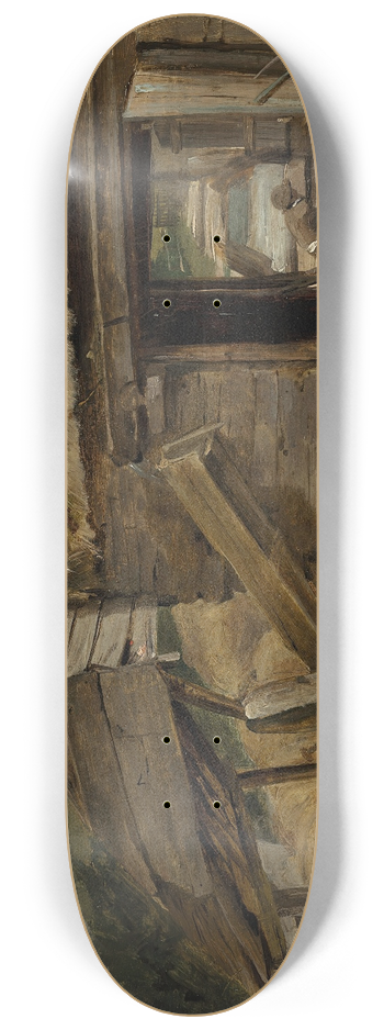 John Constable - The Old Mill Shed, Dedham 8.25 inch art skate deck