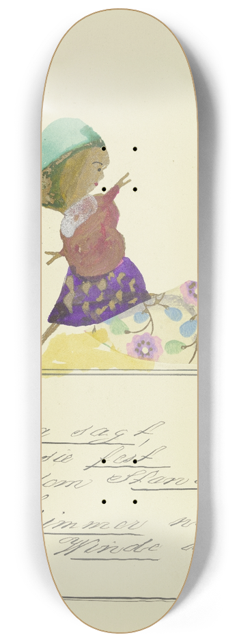 John Elsas - Die da sagt  8.25 inch art skate deck