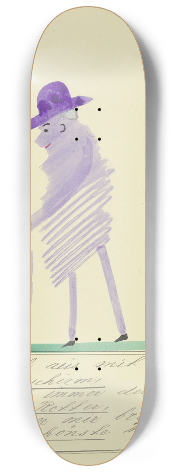 John Elsas - Geh ich aus mit dem Regenschirm  8.25 inch art skate deck