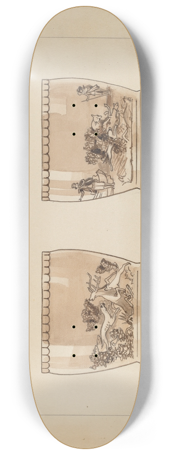 John Fisk - Pitcher 8.25 inch art skate deck