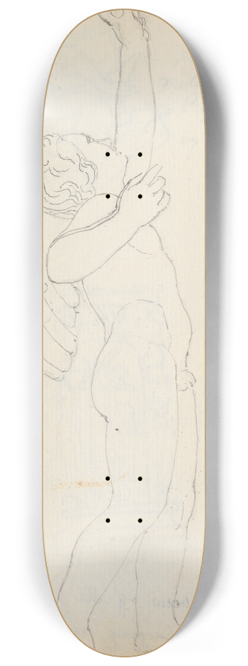John Flaxman - Cupid Shooting an Arrow, Uffizi, Florence 8.25 inch art skate deck
