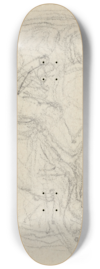 John Flaxman - Design for a Medal Representing Saint George and the Dragon 8.25 inch art skate deck