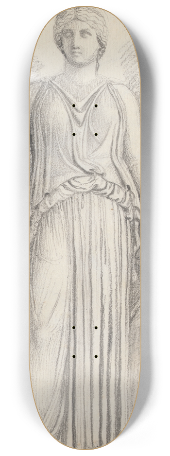 John Flaxman - Minerva, Palazzo Giustiniani, Rome 8.25 inch art skate deck