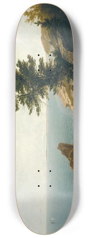 John Frederick Kensett - Coast Scene 8.25 inch art skate deck