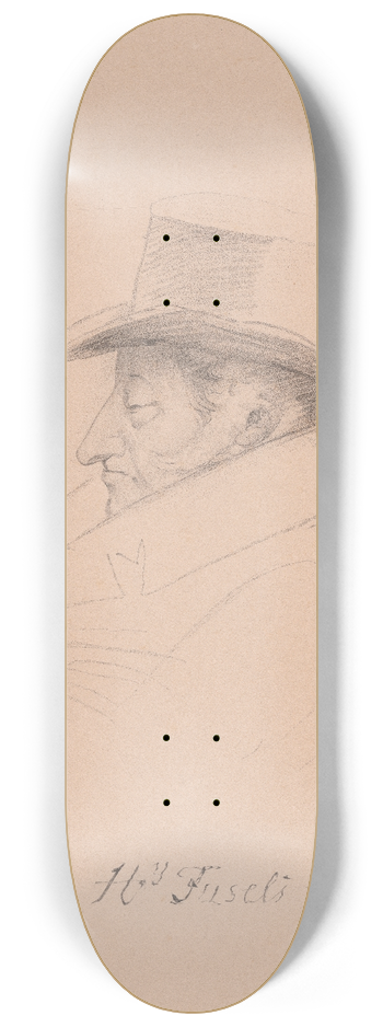 John Frederick Lewis - Henry Fuseli 8.25 inch art skate deck