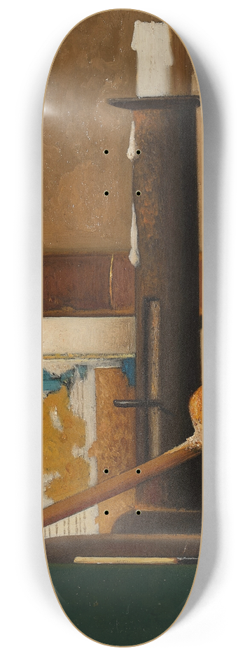 John Frederick Peto - Candlestick, Mug, Pipe and Book 8.25 inch art skate deck